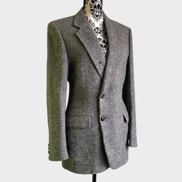 Vintage Harris Tweed Handwoven 100% Wool Blazer - Picture 8 of 12